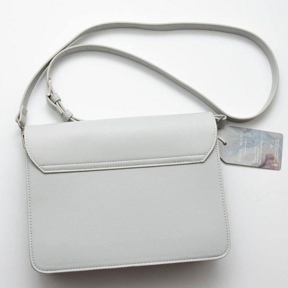 Pixie Mood Zoe Purse Vegan Leather Bag Crossbody Neutral Grey New - Picture 2 of 7